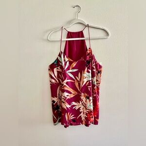 EXPRESS Reversible Floral Spaghetti Strap Top